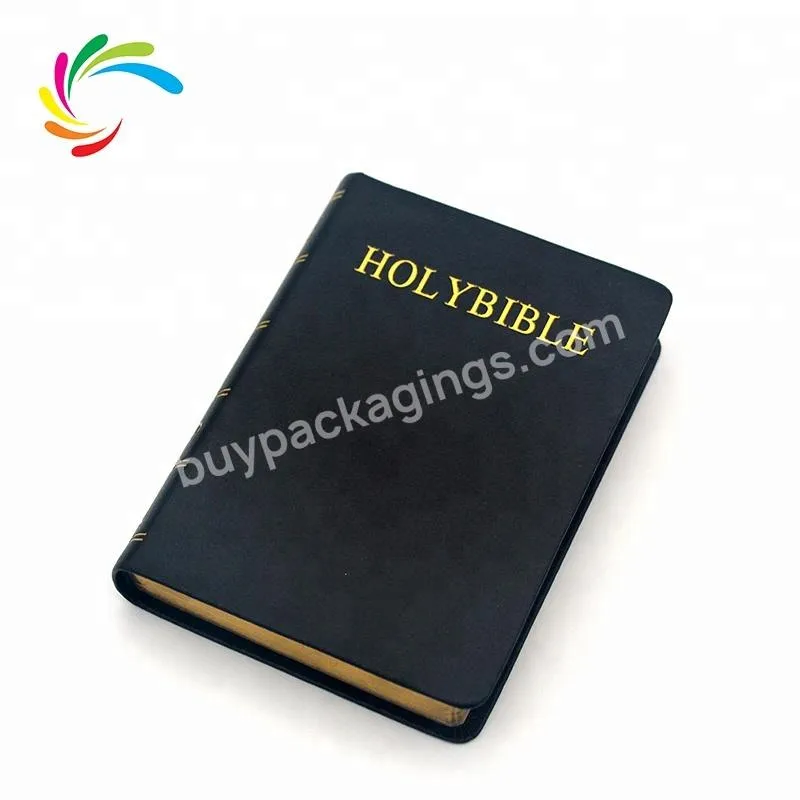 Super September Manufacturers Printing Luxury Hardcover Golden Edges Bible Book Printing