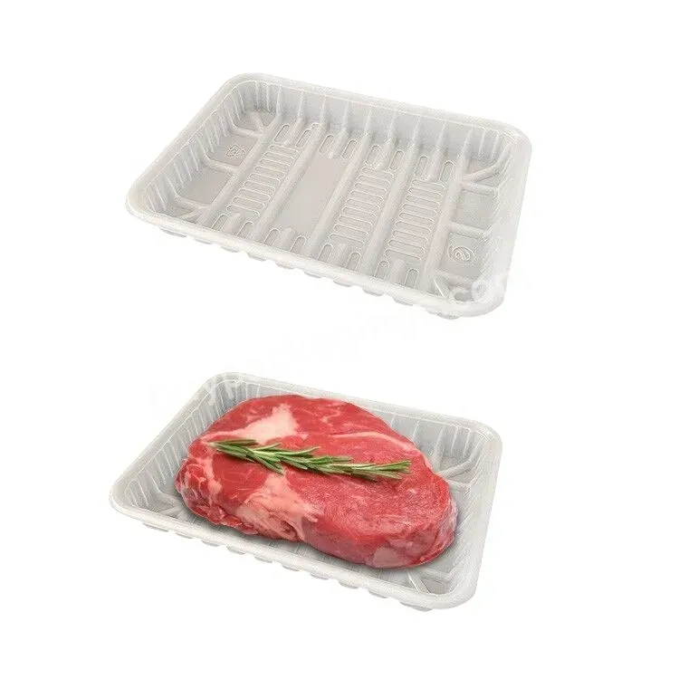 Supermarket Food Grade Plastic Meat Tray Disposable Pp Pet Plastic Tray For Meat Packaging