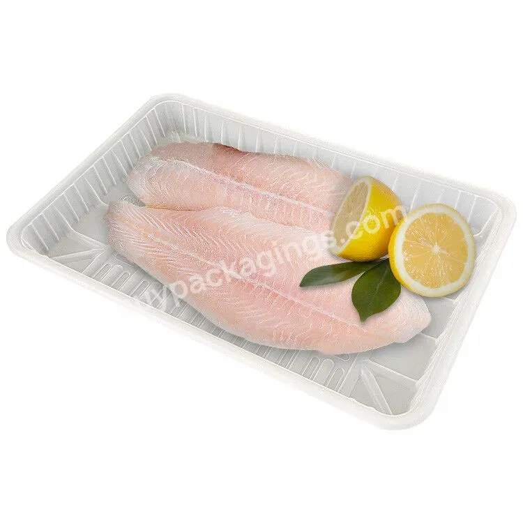 Supermarket Pp Tray Beef Fresh Meat Frozen White Biodegradable Recyclable Pet Meat Packaging Tray