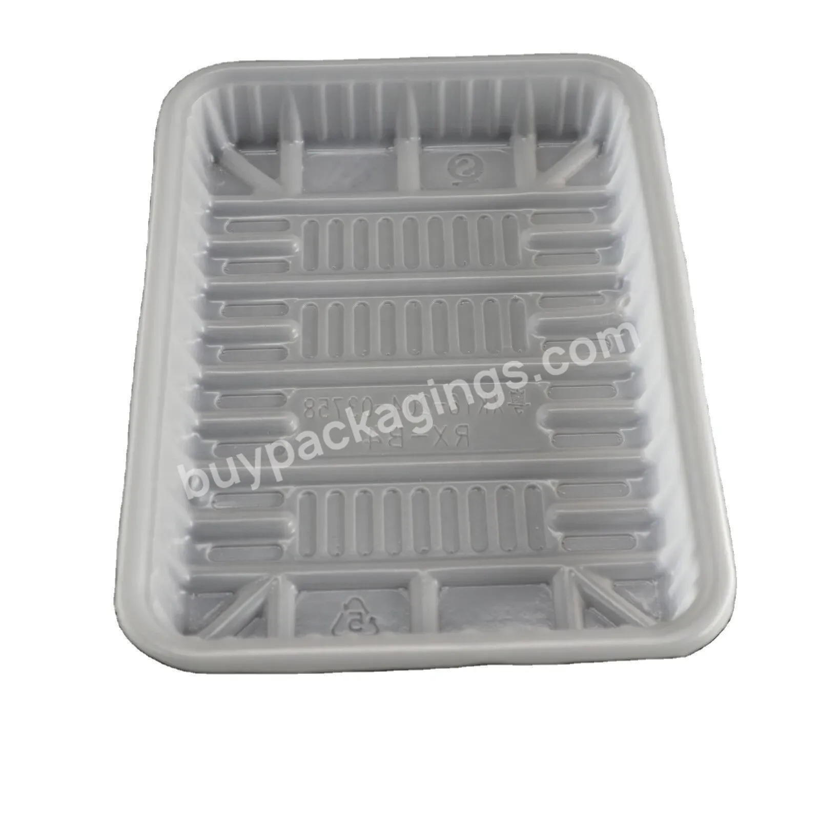 Supermarket Wholesale Disposable Pp Plastic Frozen Food Container Packaging Tray For Meat