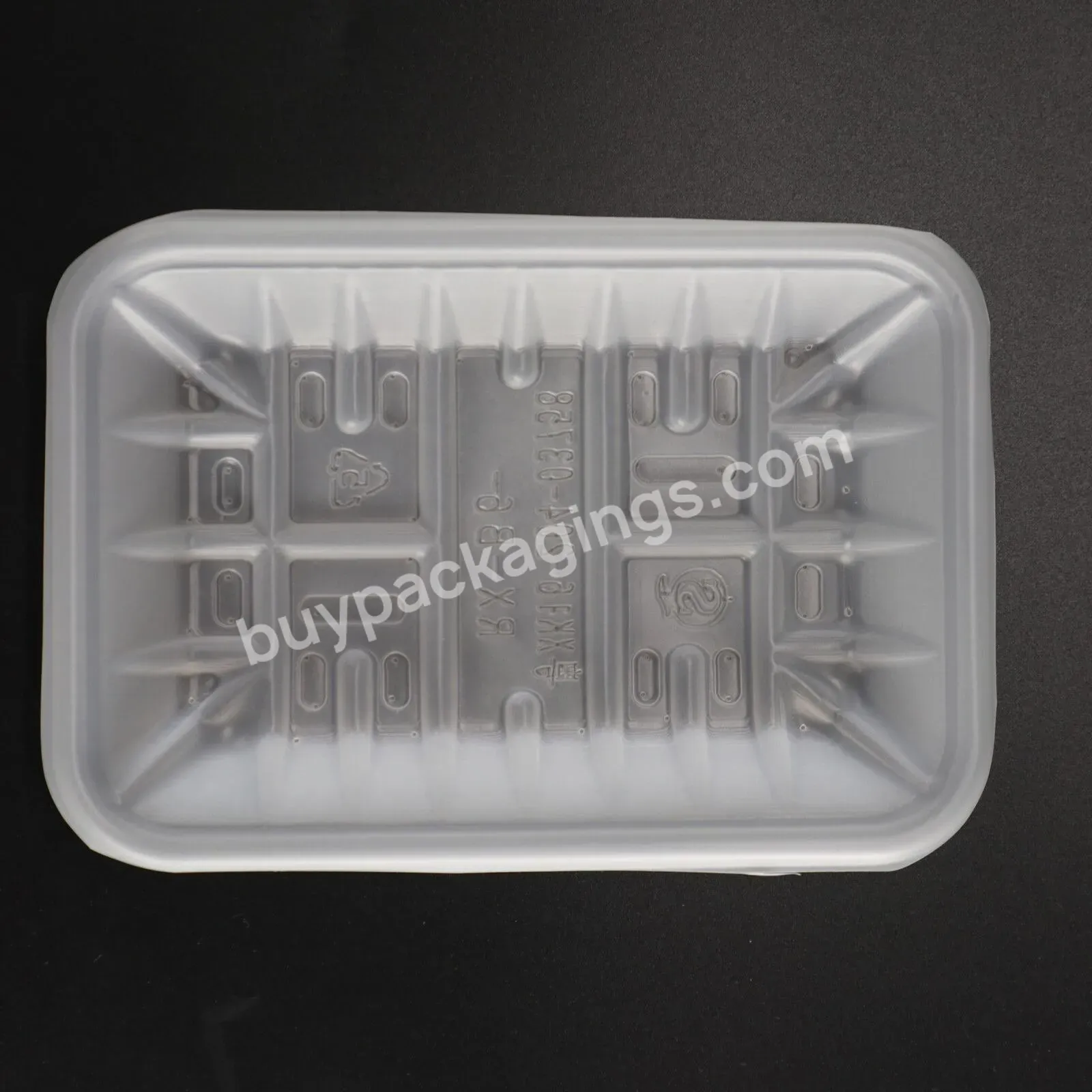 Supermarket Wholesale Disposable Pp Plastic Frozen Food Container Packaging Tray For Meat