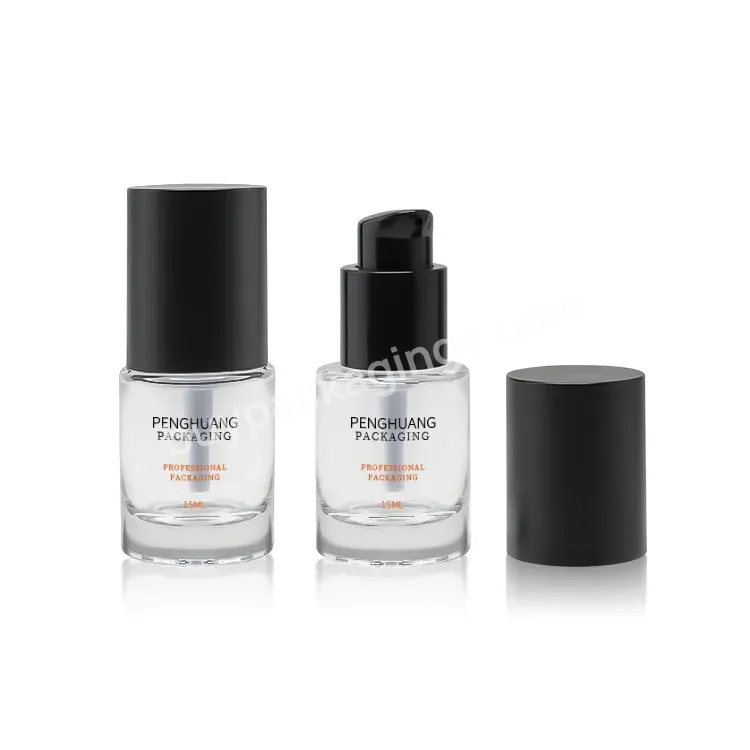 Supplier 15ml Skin Care Makeup Liquid Foundation Bottle Bb Cream Container Make Up Packaging With Squeeze Pump