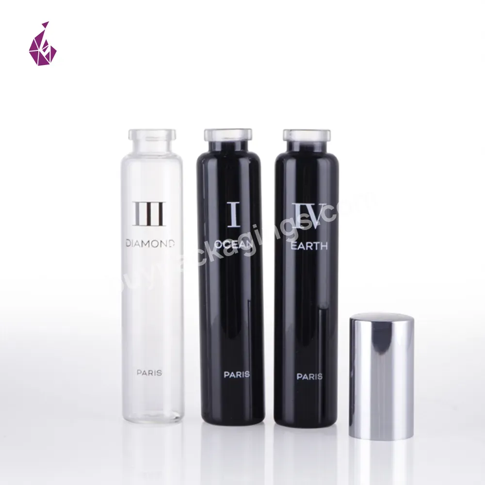 Supplier Custom Circle Tube 20ml Glass Perfume Bottle Fragrance Bottle With Printing