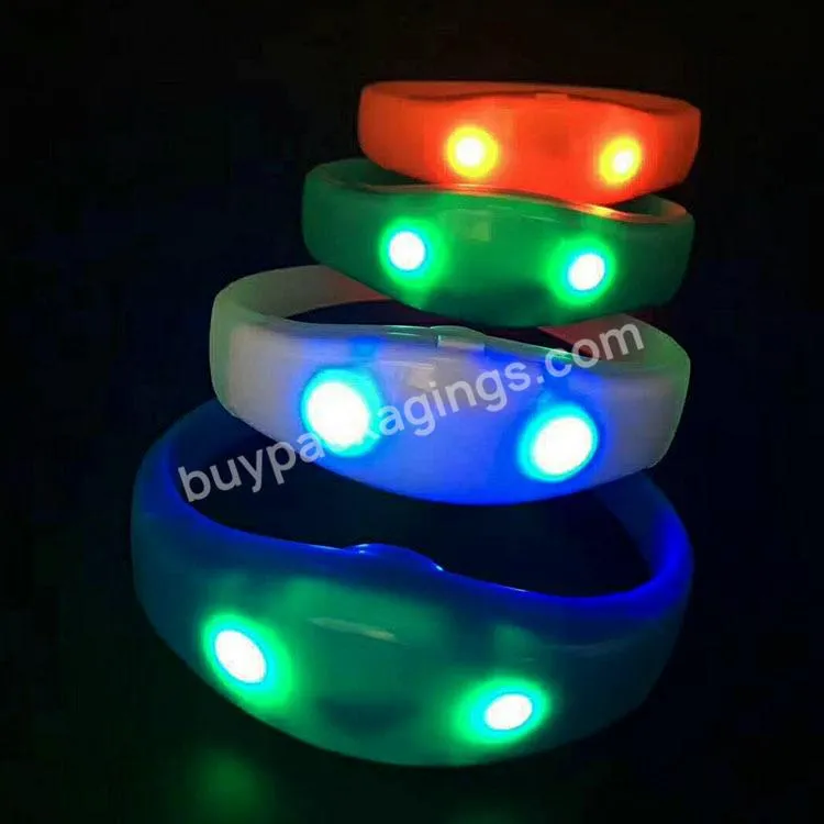 Supplies With Control LED Birthday Flashing Wristband Silicon Bracelet LED Light up Parties Big Events wedding and party