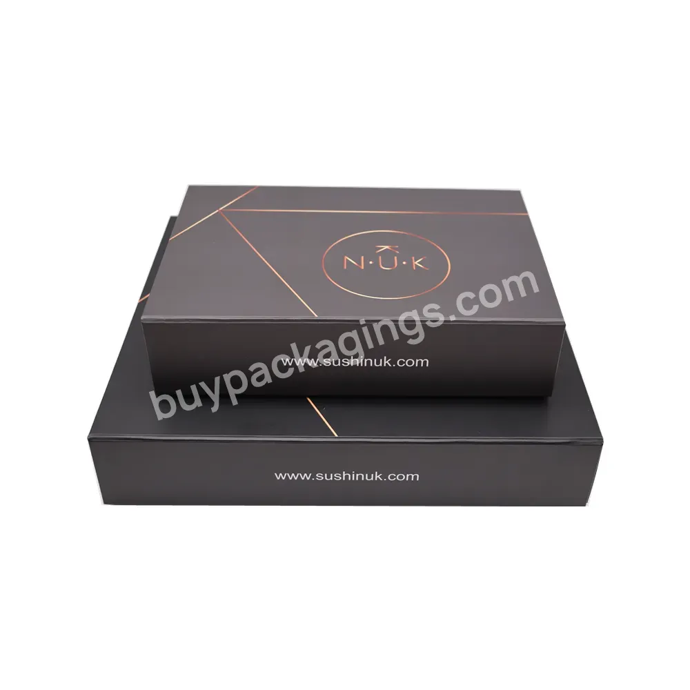 Sushi Box Custom Logo Folded Magnet Disposable Take Out Paper Packaging Takeaway Box