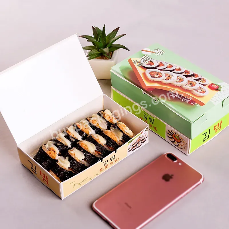 Sushi Takeaway To Go Packaging Box Paper Food Candy Box Cake Mooncake Box Low Moq Customized Snack Box Datang Paperboard Folders