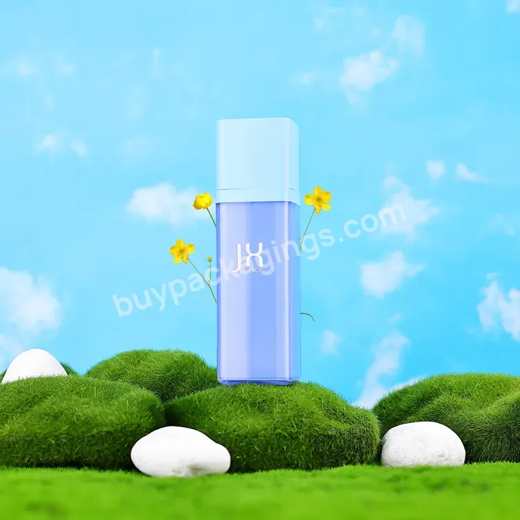 Sustainable Refillable 15ml 30ml 50ml Square Plastic Cosmetic Airless Fine Mist Spray Pump Bottle