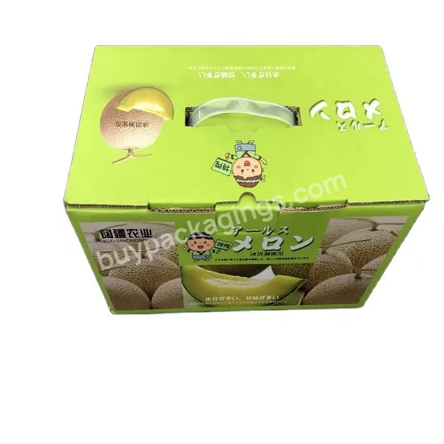 Sweet Fresh Honey-dew Melon Fruit Shipping Carton Packaging Box For Honey-dew Melon