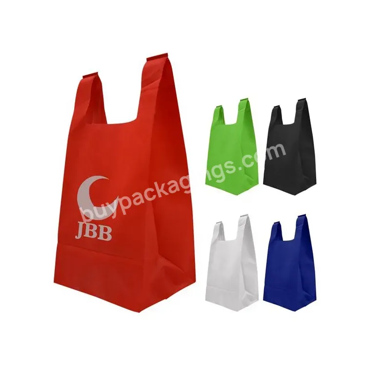 T-shirt Non-woven Laminated Tote Bag Reusable Non Woven Shopping Storage Bag Cheap Promotional Grocery Non Woven Bag