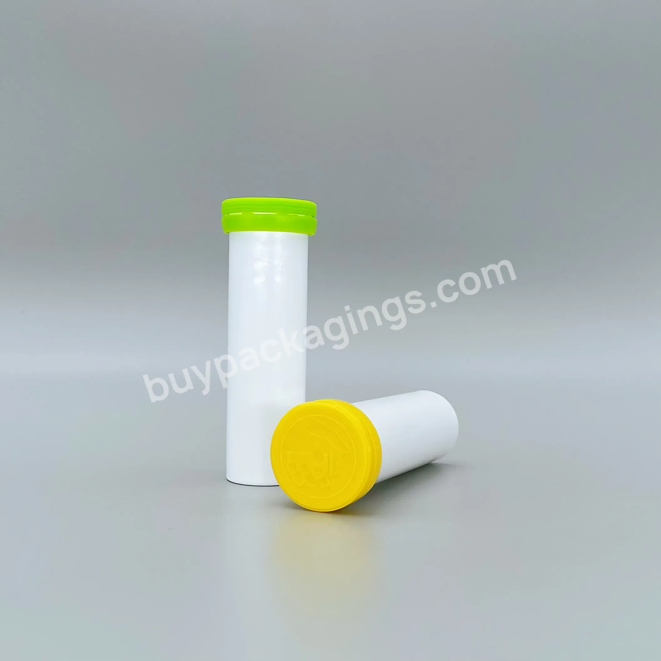 Tablets Packaging Tube Vitamin C Effervescent Tablet Tubes With Desiccant Cap