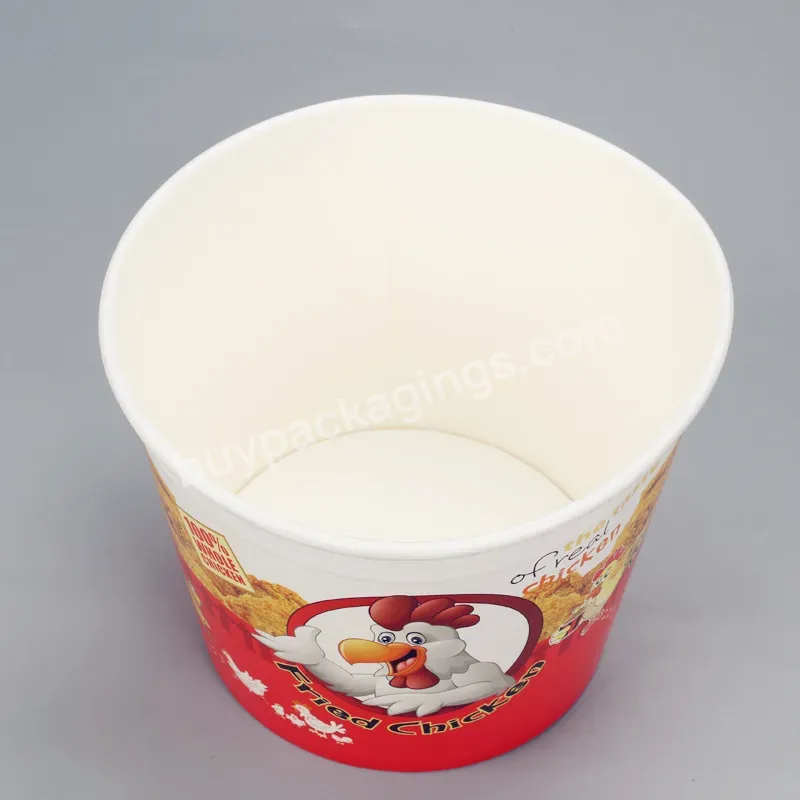 Take Away Family Meals Fried Chicken With Lid Container Anti-oil And Waterproof Paper Container