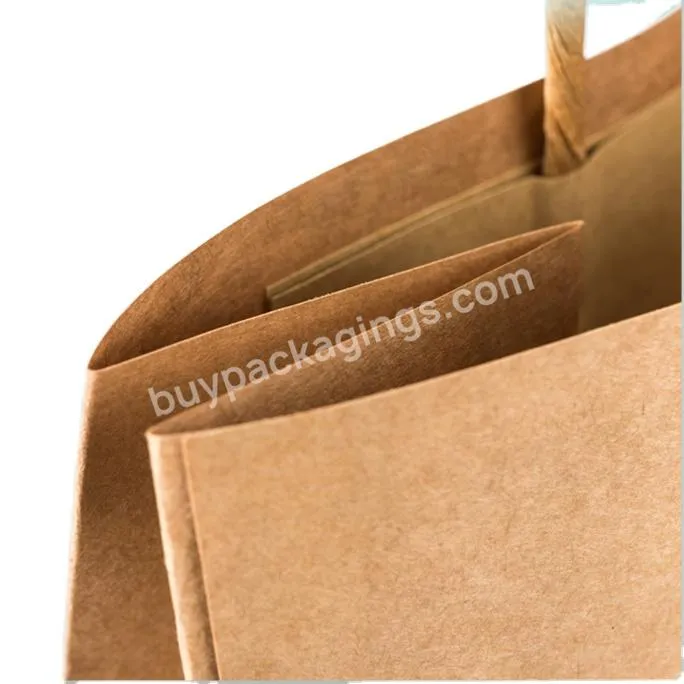 Take Away Food Craft Brown Bag Kraft Paper Bags For Cosmetic Clothing Shopping