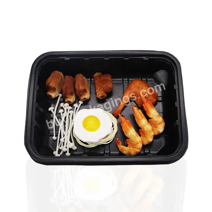 Take Away Frozen Food Plastic Packaging Supplies Food Cointainer Custom Outdoor Big Serving Tray