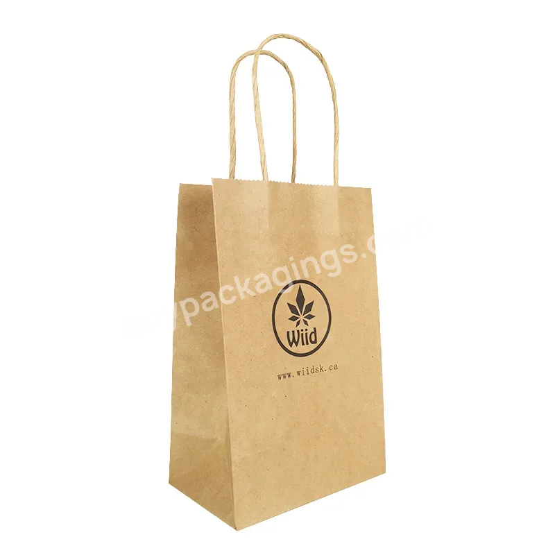 Takeaway Paper Bags For Fast Food Print Logo