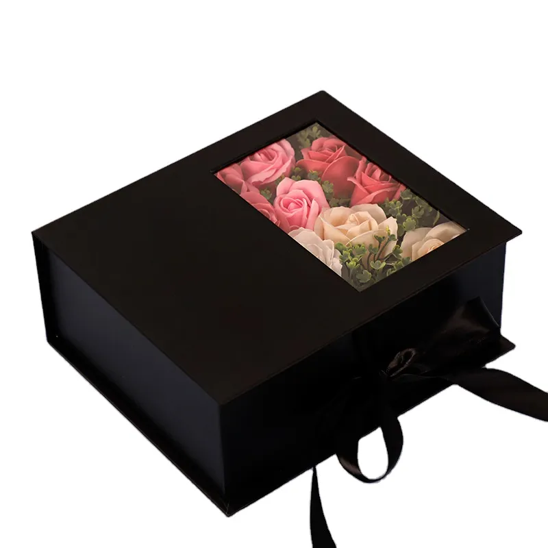 Tanabata Valentine's Day Gift Box with Flowers, Birthday Anniversary Gift Perfume Soap Flower Box