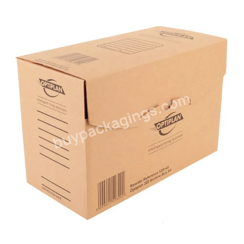 Tape-free Assembly Classic Moving Boxes With Easy Carry Handles,Smooth Move Medium Bankers Box