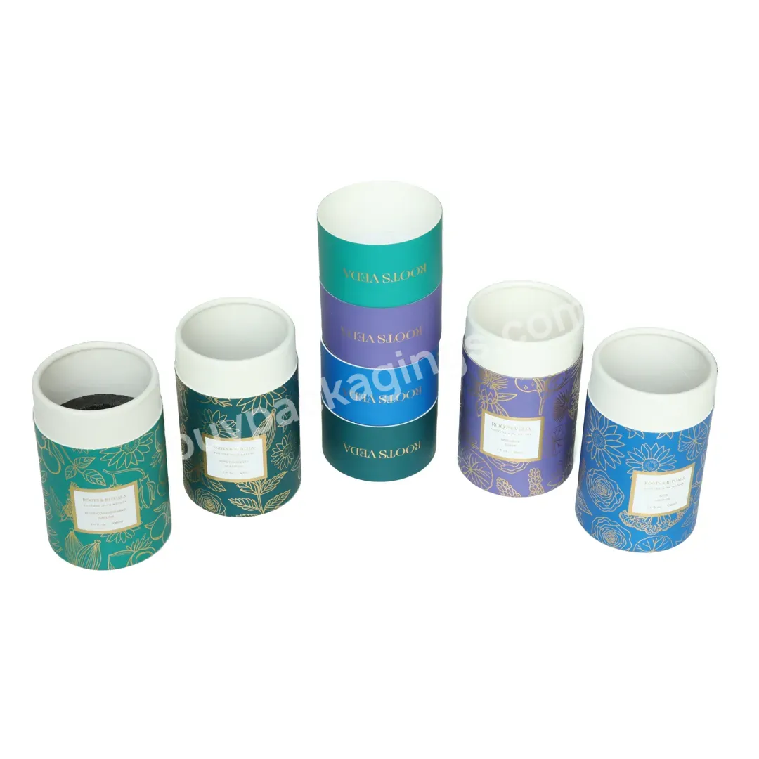 Tea Container Coffee Paper Packaging Eco-friendly Any Color Printed Cardboard Tube