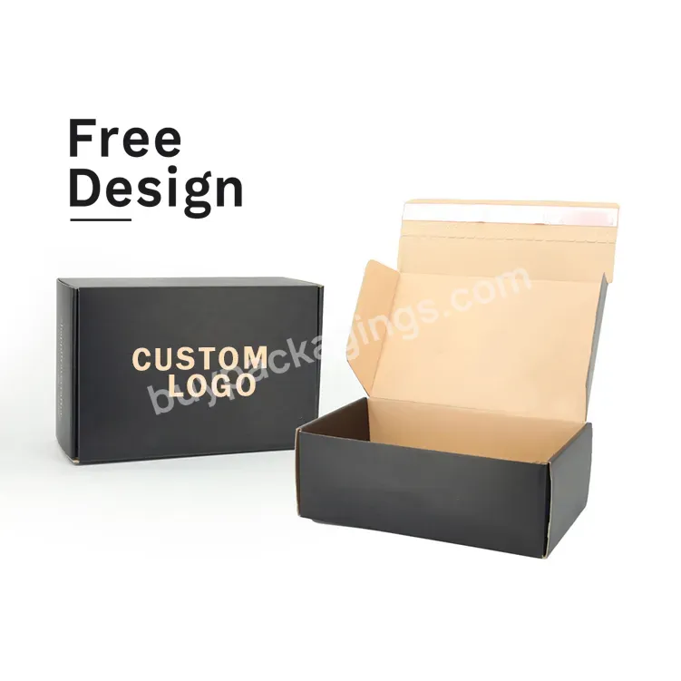 Tear Strip Fold Box Portable Custom Peel And Seal Cardboard Zipper Self Seal Mailer Boxes Packaging Fold Delivery Tear Strip Box