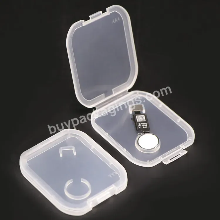 Tf Sd Transparent Plastic Electronic Accessories Memory Card Case Holder Free Sample