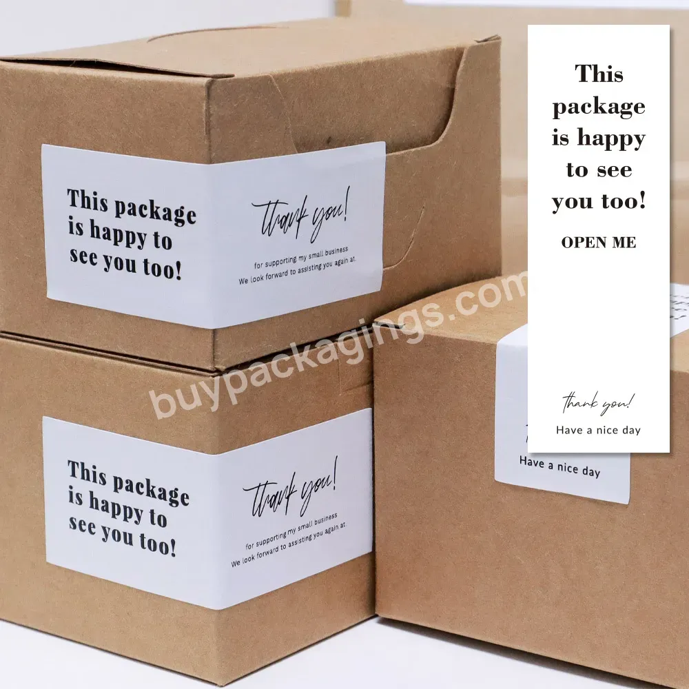 Thank You Sticker Seal Label Small Business Commodity Packaging Sealing Decoration Sticker Package Sticker