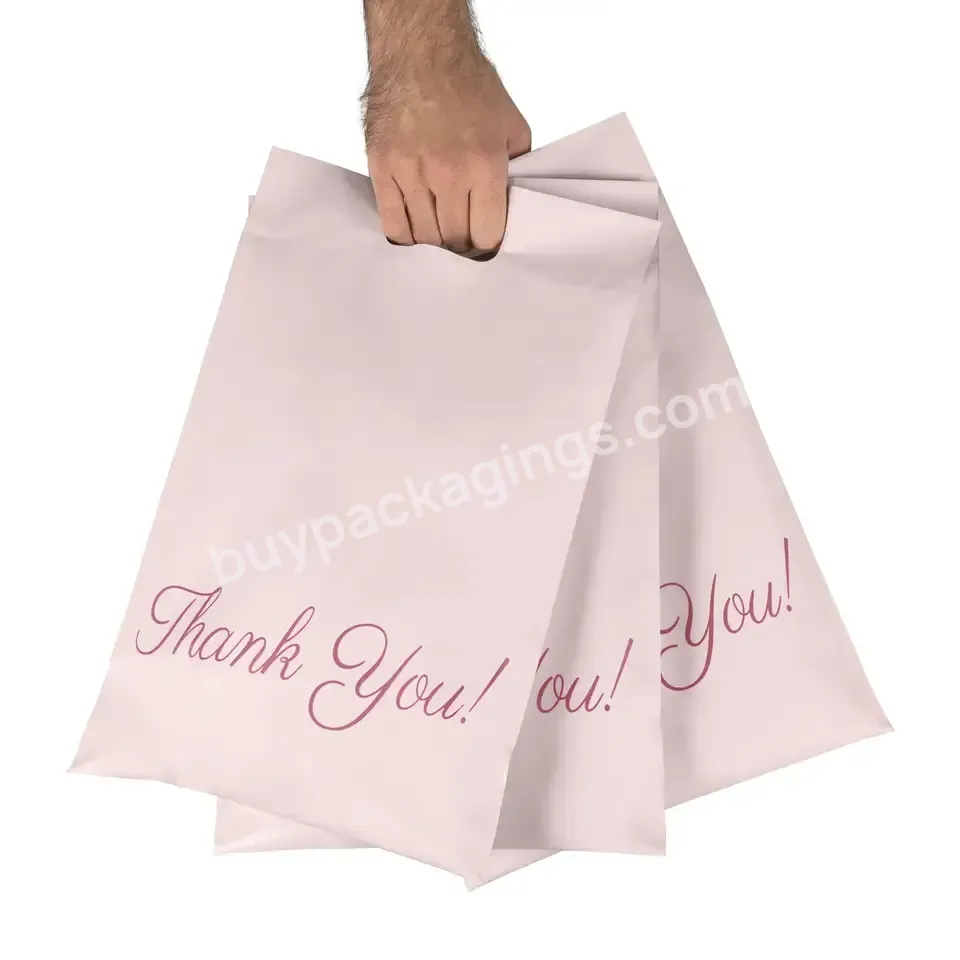 Thanks You Poly Courier Shipping Bag Self Adhesive Mailing Bags With Handles Custom Pink Poly Mailers Courier Bag With Handle - Buy Poly Courier Shipping Bag With Handle Poly Mailer Bags With Handle Strong Adhesion,Thanks You Poly Mailer With Handles