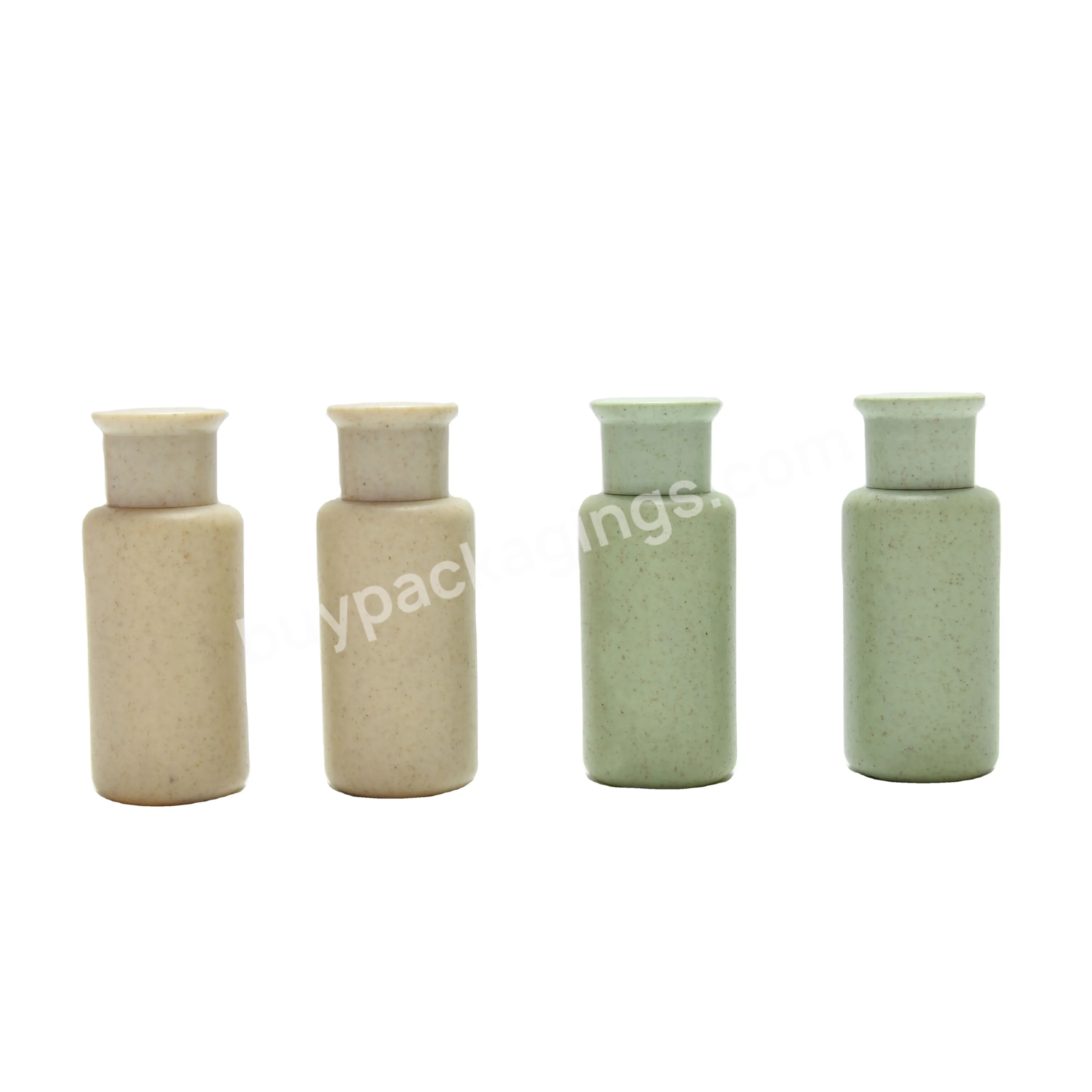 The Hotel Offers Biodegradable Shampoo And Facial Cleanser Packaging Wheat Straw Bottles Eco Friendly Cosmetic Packaging Custom