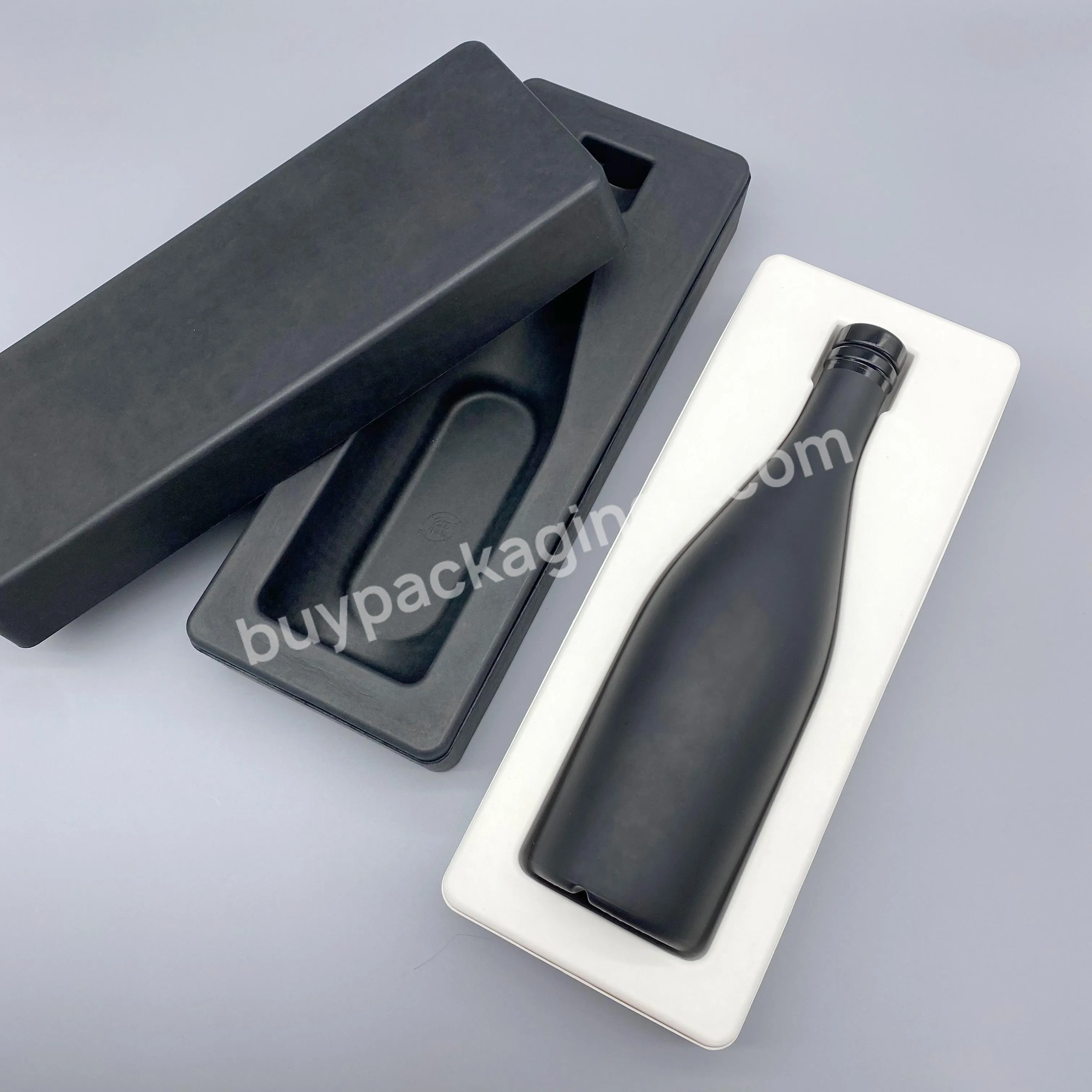 The Industry Low Price High Quality Single Bottle Wet Press Wine Gift Packing Box Lid Wine Pulp Case