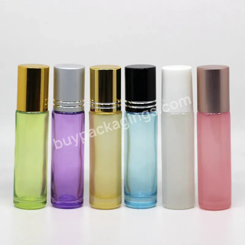 Thick 10ml Pearl Roll On Glass Bottles For Perfume