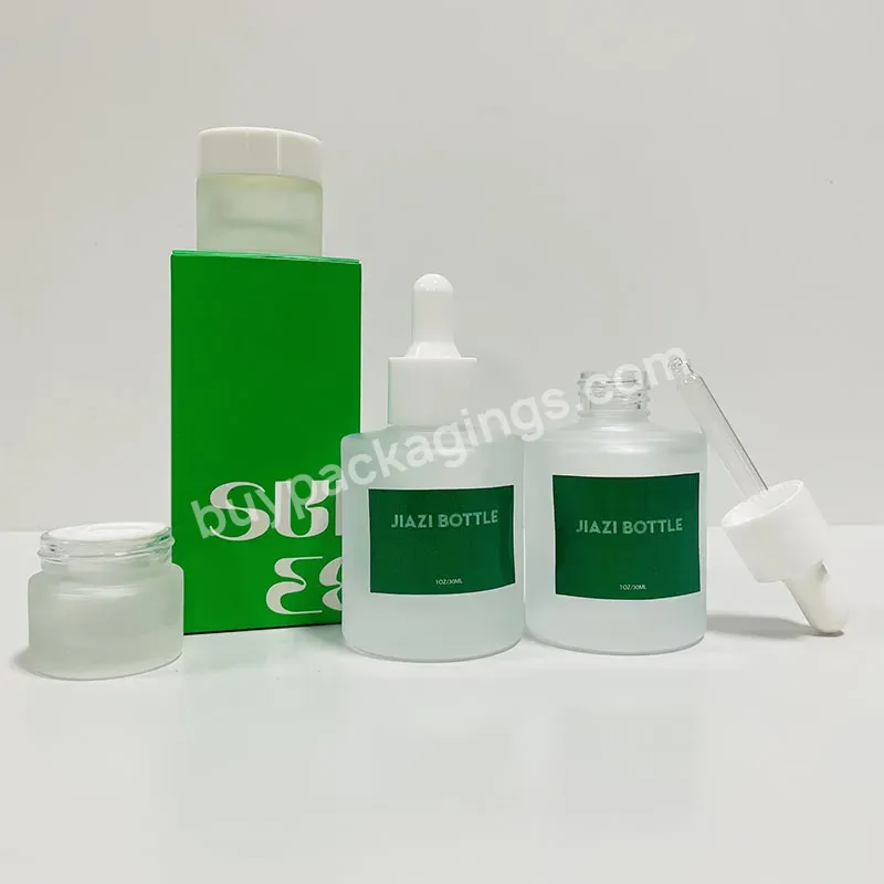 Thick Bottom Serum Glass Dropper Bottle Cosmetic Packaging Glass Bottle With Pump 30 Ml 15ml