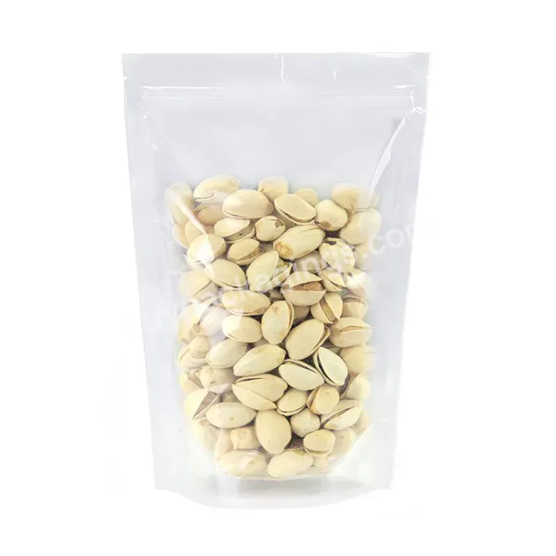 Thickened 200 Micron Transparent Self Sealing Food Packaging Bag Plastic Dry Fruit Snack Bag