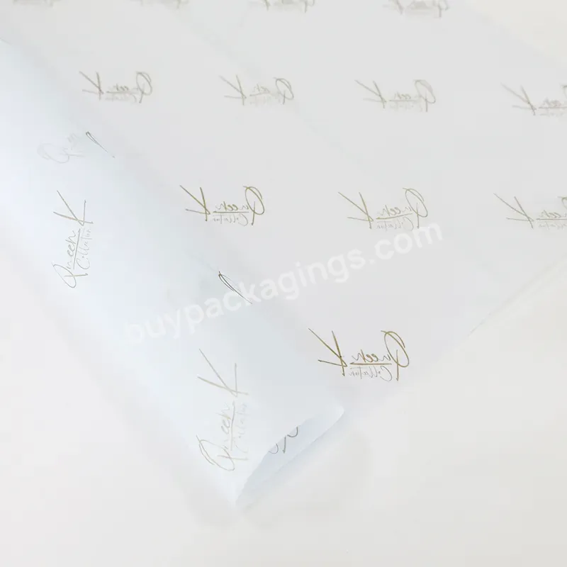 Thin Clothing Packaging White Wrapping Tissue Paper With Your Own Logo