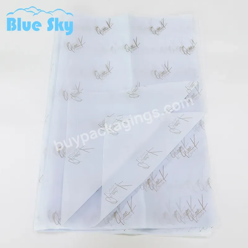 Thin Clothing Packaging White Wrapping Tissue Paper With Your Own Logo