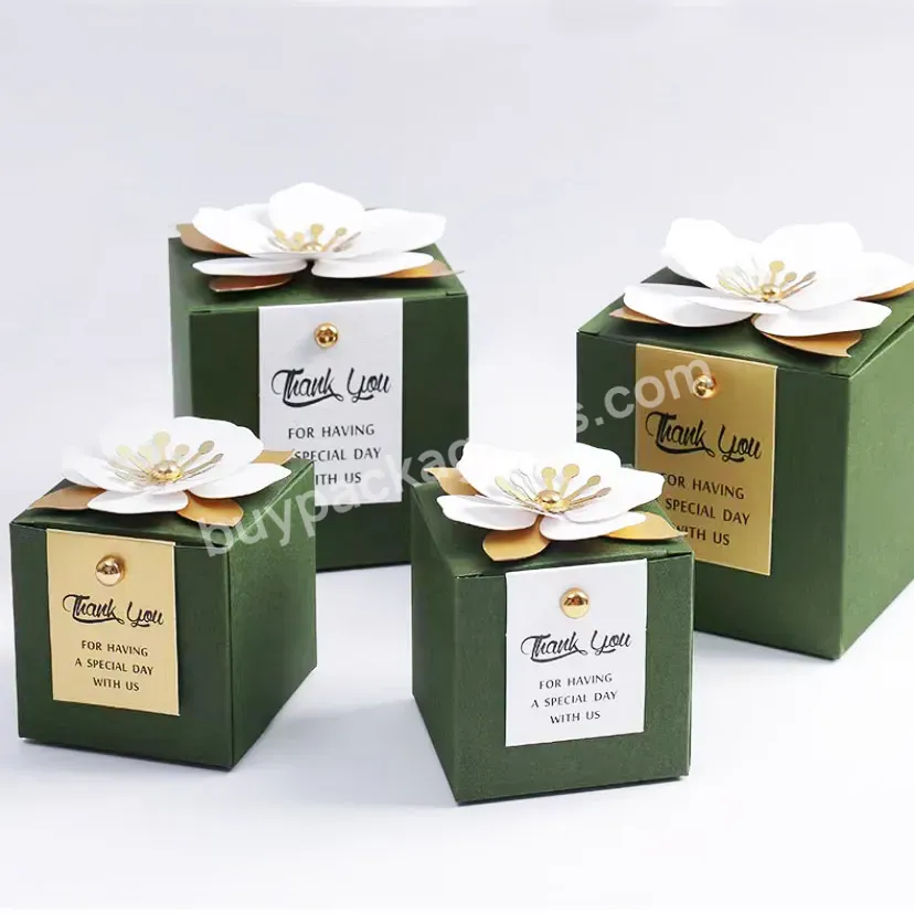 Three-dimensional 3d Flowers Candy Favor Boxes Gift Boxes Bridal Shower Anniversary Birthday Party Wedding Favor Paper Boxes