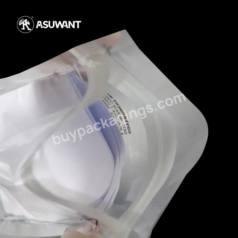 Three Side Heat Seal Clear Transparent Compostable Pla Biodegradable Zipper Recycle Plastic Bag