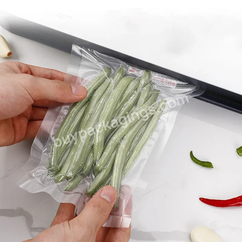 Three Side Seal Custom Print Vacuum Seal Bag Biodegradable Food Grade Vacuum Bag