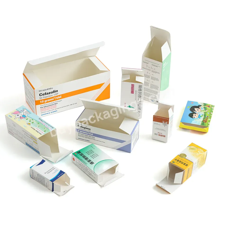 Tianyi Packaging Custom Size Shape Infusion Condoms Liquid Eye Drop Folding Paper Package Pill Packaging Paper Box