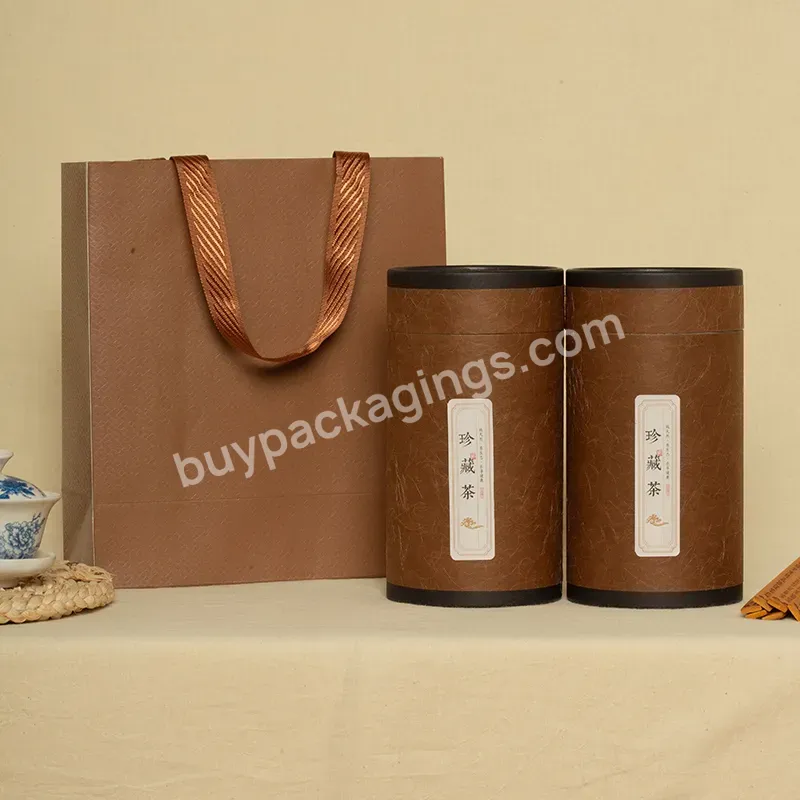 Tianyi Packing Stock Flower Cylinder Box Round Soup And Salad Food Grade Kraft Paper Tube