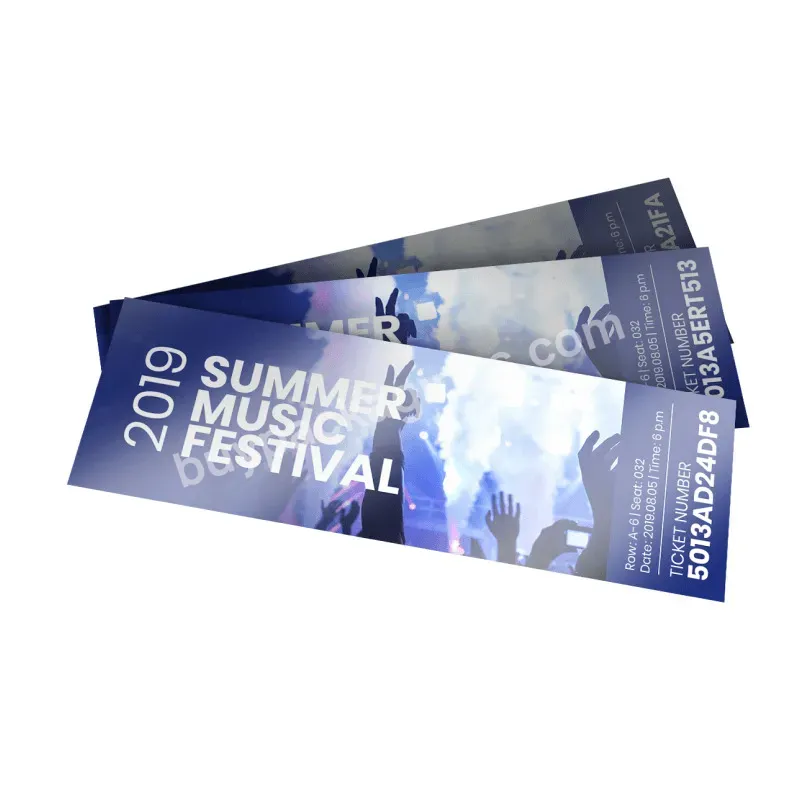 Ticket Printing Service Movie Ticket Concert Ticket