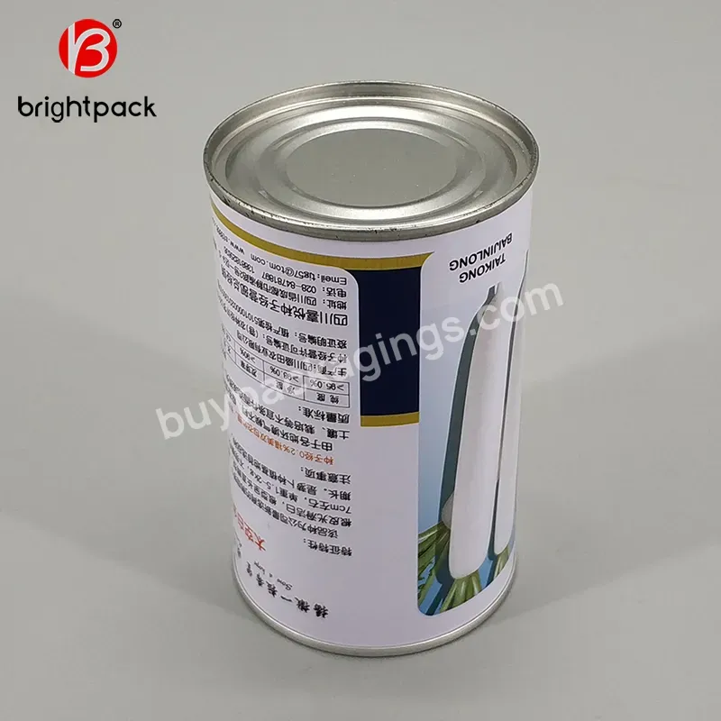 Tin Cans For Food Canning,Empty Round Tin Can For Tuna Packing With Easy Open End