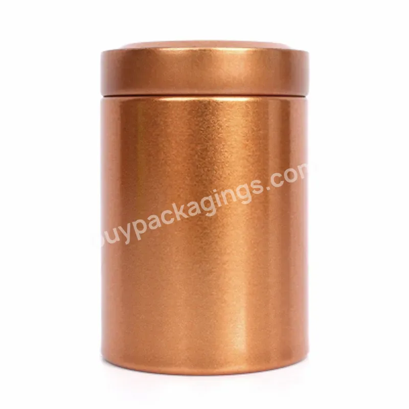 Tin Cans Tea Cans Portable Travel Food Tea Packaging Metal Tin Can Box/black Square Tea Container Tin/golden Tea Cand