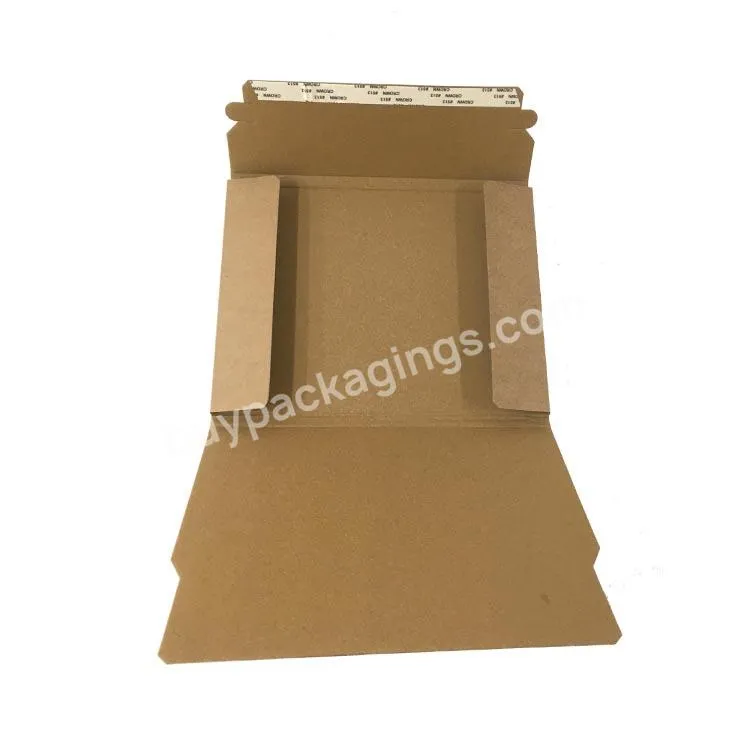To Do Custom Corrugated Flat Pack Shipping Cardboard Book Wrap Kraft Mailing Mailers