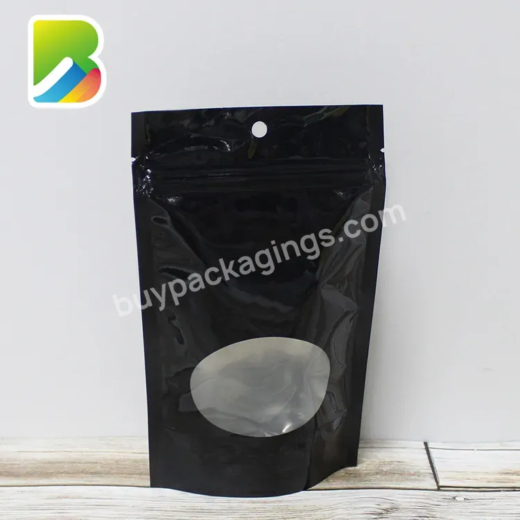 Toner Packing Bags Pouches Stand-up Barrier With Oval Window Custom Printing Aluminum Foil Metallic Stand Up Pouch