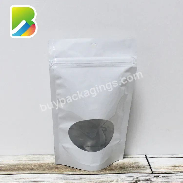 Toner Packing Bags Pouches Stand-up Barrier With Oval Window Custom Printing Aluminum Foil Metallic Stand Up Pouch