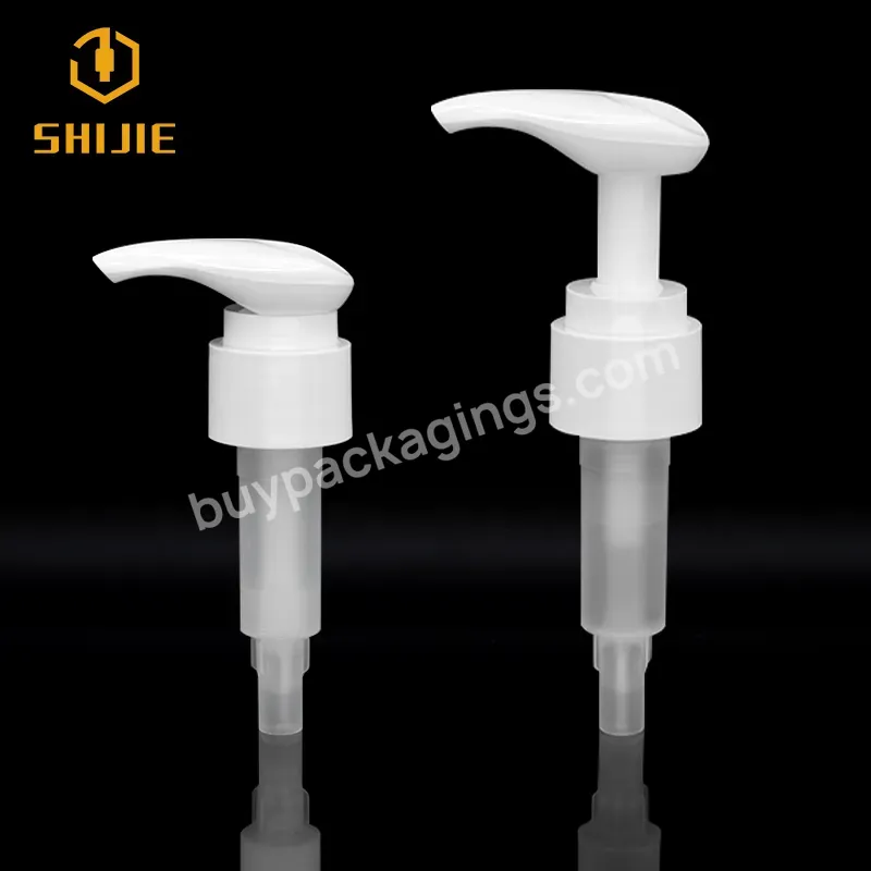 Top Level Pp Plastic White Lotion Pump 33/410 With Discharge Rate Of 2.0ml Quality Soap Liquid Pump Shampoo Dispenser Pump