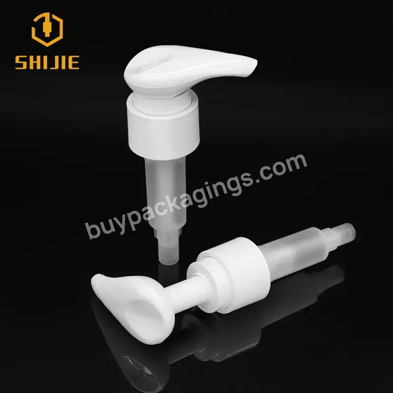 Top Level Pp Plastic White Lotion Pump 33/410 With Discharge Rate Of 2.0ml Quality Soap Liquid Pump Shampoo Dispenser Pump