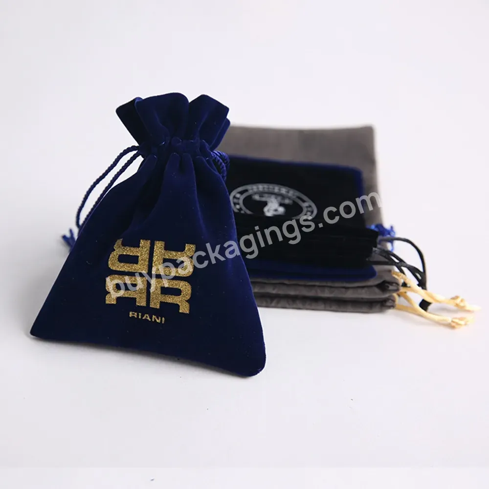 Top Quality Bags Packing Logo Jewelry Bag Large Velvet Pouch