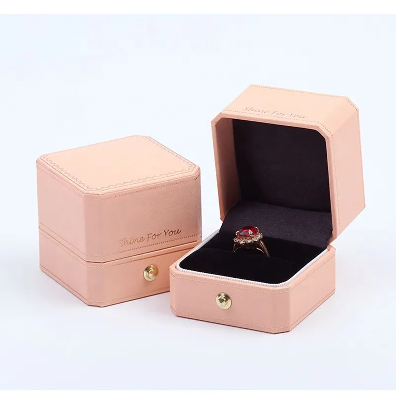 Top quality octagonal jewelry upscale proposal diamond box packaging gift box
