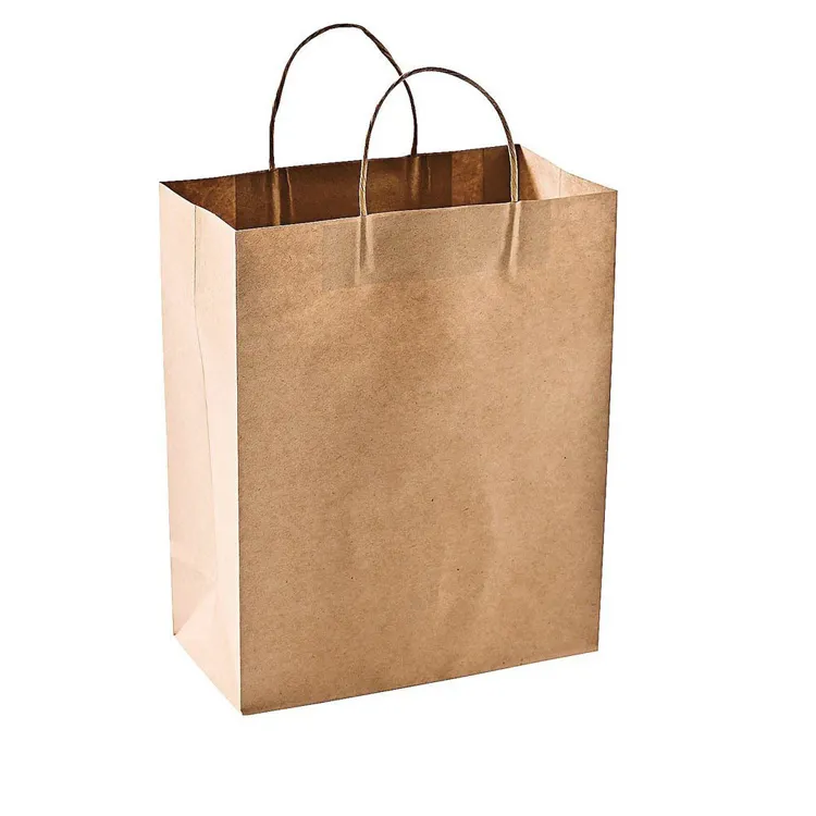 top-ranking product wholesale custom logo eco friendly brown fast food take away kraft paper bag