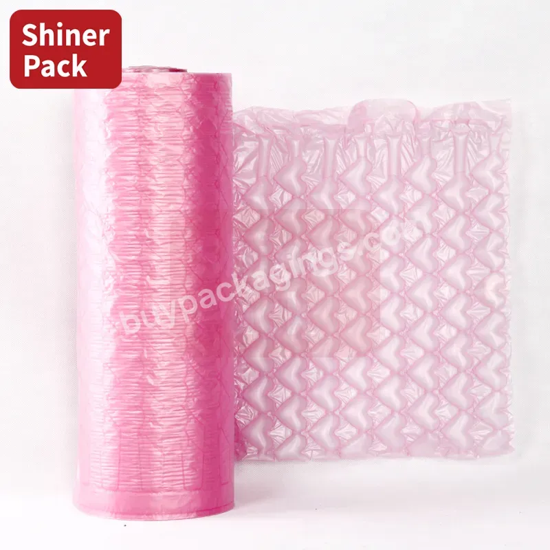 Top Supplier Heart-shape Shape Wholesale Recycled Protective Packaging Air Bubble Cushioning Film Roll