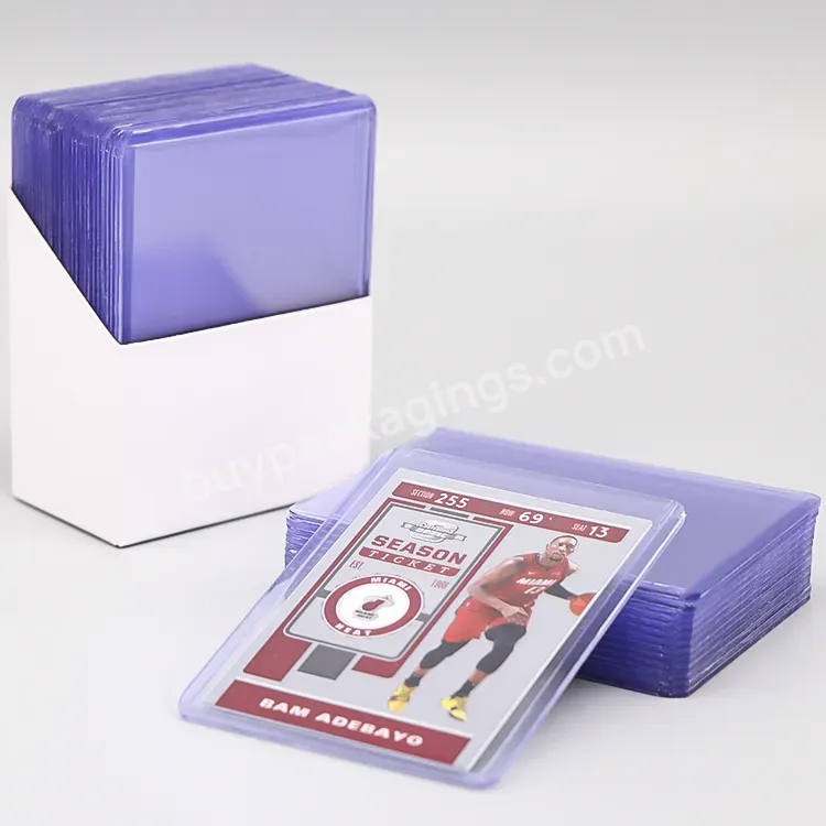 Topps Rookie Basketball Baseball Card Toploader Ultrapro Hard Pvc Top Loaders Magnetic Card Holder Graded Trading Card Sleeves - Buy Trading Card Sleeves,Hard Pvc Top Loaders,Magnetic Card Holder.